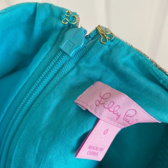 Aqua Green Lily Pulitzer Shift Dress - Picture 7 of 7